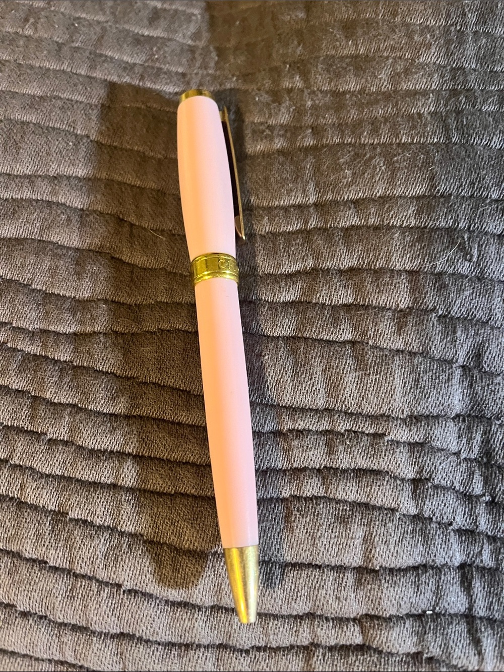 Chopard Pink Ballpoint Pen with Gold Accents